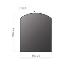 Лист напольный Везувий, 2мм, черный 1000*800*2 R641 в Бресте