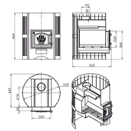 Печь для бани Везувий Скиф Стандарт 16 (ДТ-3) б/в 2022 в Бресте