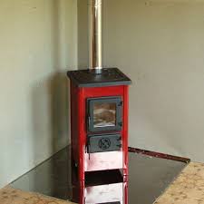 Купить Печь-камин MBS Hit красный сталь в Бресте Амазонка бай фото в Бресте