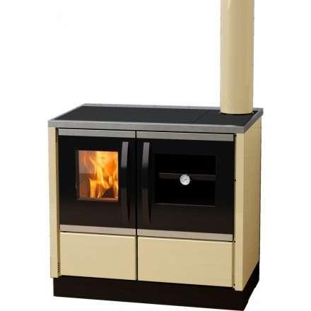 Плита на дровах MBS Thermo Rocky (с водяным контуром) кремовая фото в Бресте