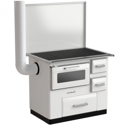 Плита на дровах Smederevac MBS 7 New Line (с крышкой) белая купить в Бресте