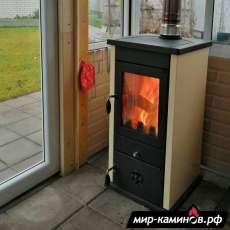 Печь-камин MBS Vesta Eco кремовая в Бресте