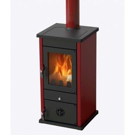 Печь-камин MBS Vesta Eco бордовая фото в Бресте