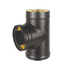 Сэндвич-тройник 90° BLACK AISI 430-0,8 мм утепл. 50 мм купить в Бресте