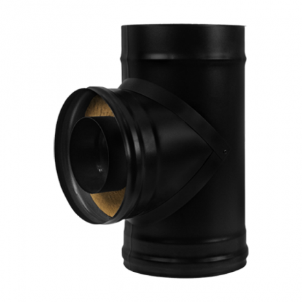 Сэндвич-тройник 90° BLACK AISI 430-0,8 мм утепл. 50 мм в Бресте