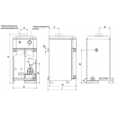 Газовый котел Житомир-10 КС-Г-020 СН (в комплекте) в Бресте